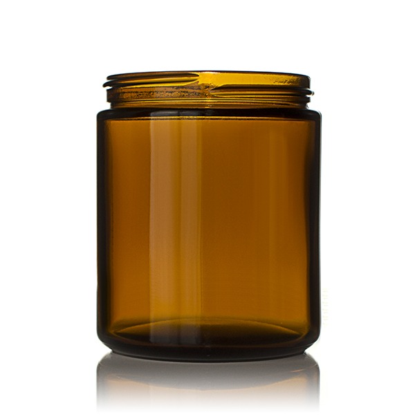 8OZ AMBER GLASS  ROUND  WITH 70-405 NECK FINISH-detail image