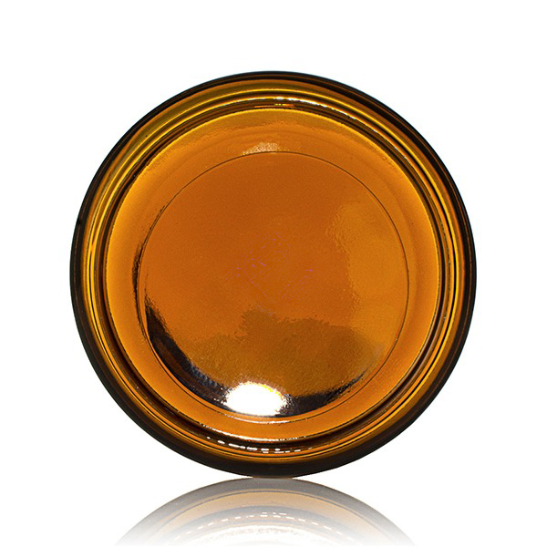 8OZ AMBER GLASS  ROUND  WITH 70-405 NECK FINISH-detail image