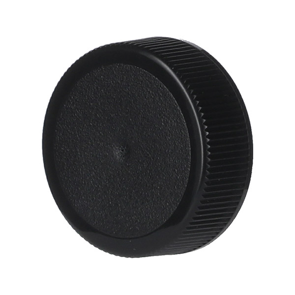 33-400 BLACK PP FINE RIBBED MATTE TOP CLOSURE UNLINED