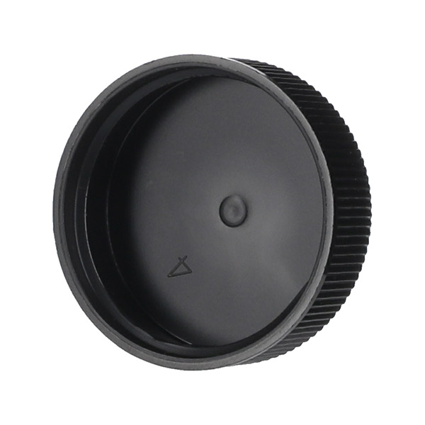 33-400 BLACK PP FINE RIBBED MATTE TOP CLOSURE UNLINED-detail image