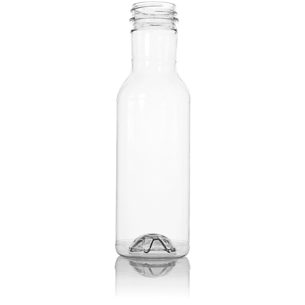 12OZ CLEAR PET HOT FILL RING NECK ROUND - 38-400 NECK