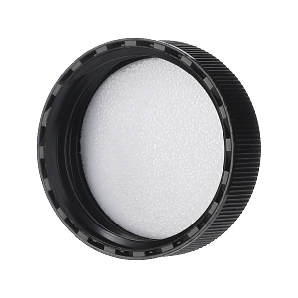 33-400 BLACK RIB SIDE SMOOTH TOP CT CLOSURE - UNIFOAM 0.035 LDPE-detail image