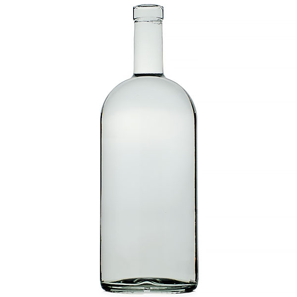 1.75 LITER FLINT GLASS CALIFORNIA SPIRITS BOTTLE BAR TOP - 21.5MM NECK