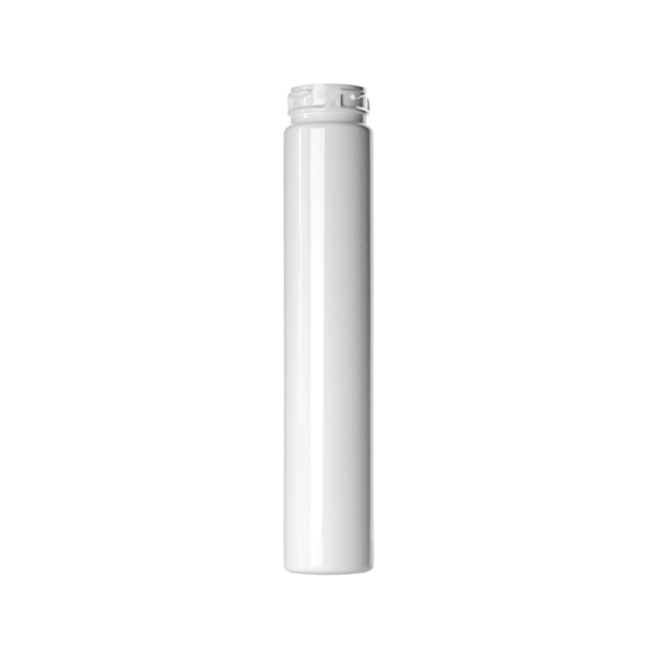 30ML WHITE PET 4.5" PRE-ROLL TUBE ROUND  WITH 20MM NECK DIAMETER
