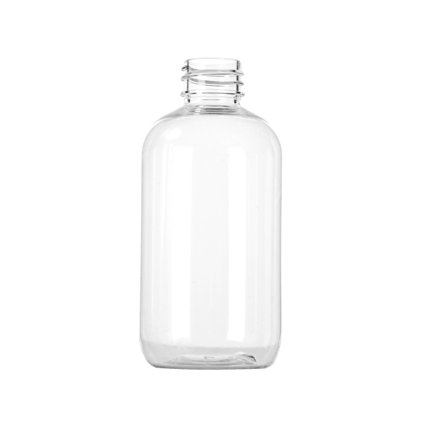 3OZ CLEAR PET  BOSTON ROUND - 20-410 NECK