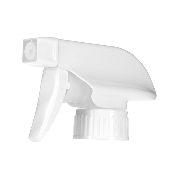28-400 WHITE PP RIB SIDE  B-SHROUD SPRAYER WITH 9.5" DIP TUBE LENGTH 1.2ML - 1.4ML OUTPUT