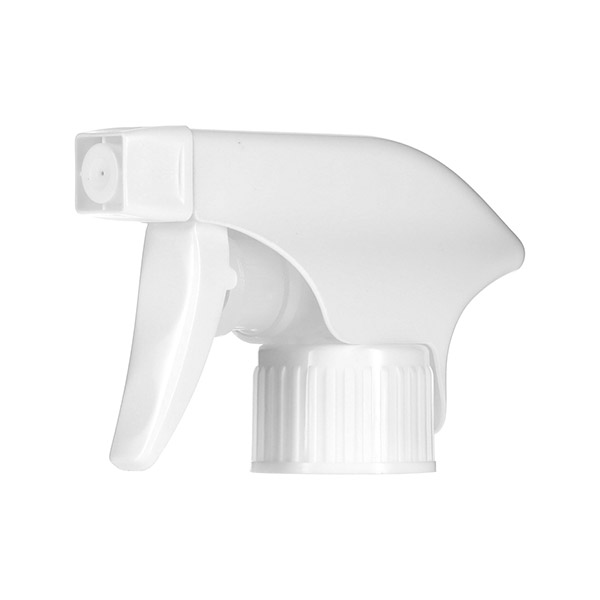 28-410 WHITE PP RIB SIDE  A-SHROUD SPRAYER WITH 9.5" DIP TUBE LENGTH 1.2ML - 1.4ML OUTPUT