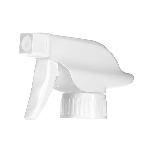28-400 WHITE PP RIB SIDE  C-SHROUD SPRAYER WITH 9.5" DIP TUBE LENGTH 1.2ML - 1.4ML OUTPUT