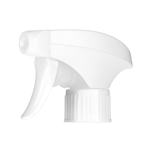 8-410 WHITE PP RIB SIDE  DUAL COLOR E-SHROUD SPRAYER WITH 9.5" DIP TUBE LENGTH 1.2ML - 1.4ML OUTPUT