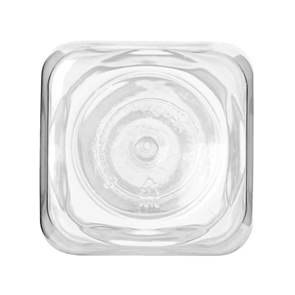 12OZ CLEAR PET TALL MILKMAN BEVERAGE BOTTLE SQUARE - 38-DS NECK-detail image