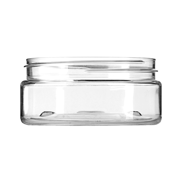 3OZ CLEAR PET WIDE MOUTH SQUAT JAR - 70-400 NECK