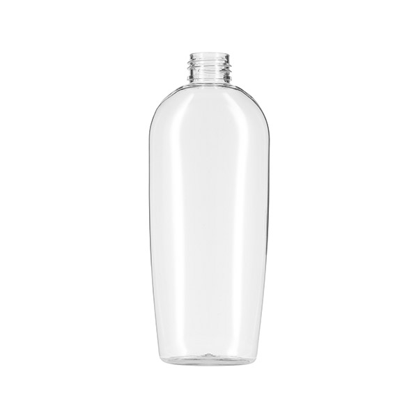 7.5OZ CLEAR PET S1 OVAL PLASTIC BOTTLE - 20-410 NECK FINISH