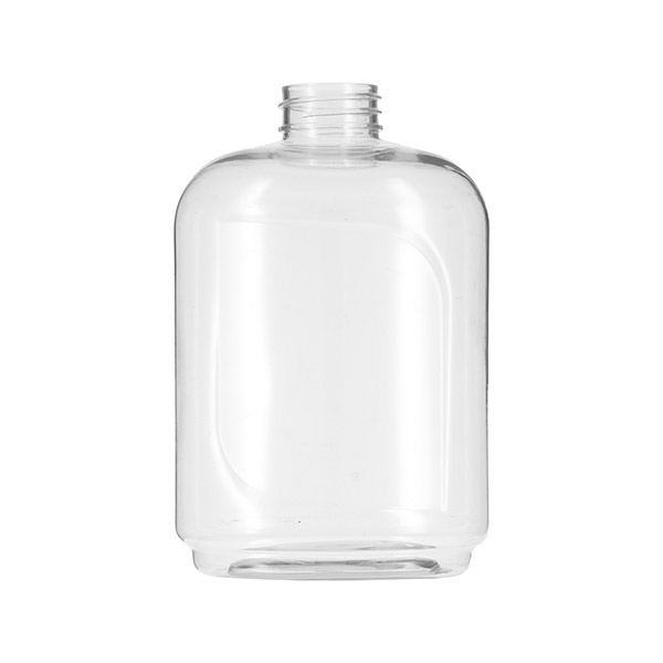18OZ CLEAR PET S SERIES PLASTIC BOTTLE OBLONG - 33-400 NECK