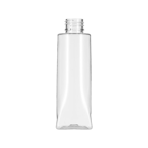 5.3OZ CLEAR PET DSC SERIES TAPERED BOTTLE SQUARE - 24-410 NECK