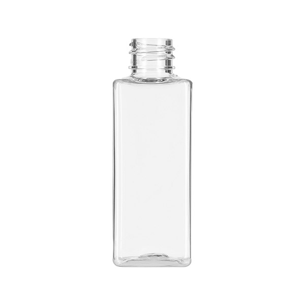 1.7OZ CLEAR PET DSB SERIES BOTTLE SQUARE - 20-410 NECK