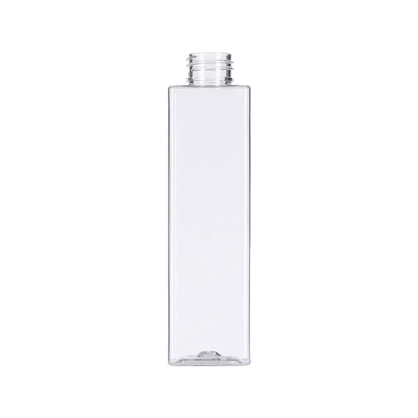 7.10OZ CLEAR PET DSB SERIES BOTTLE SQUARE WITH 24-410 NECK FINISH