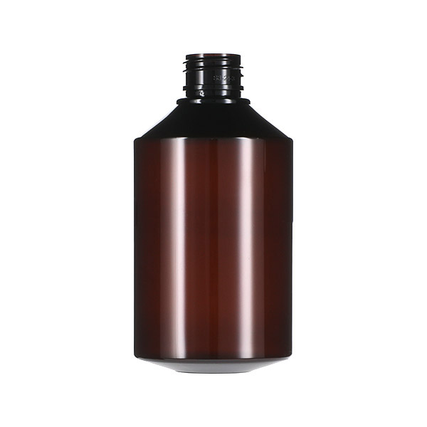 8.9OZ AMBER PET FH SERIES BOTTLE ROUND - 24-410 NECK