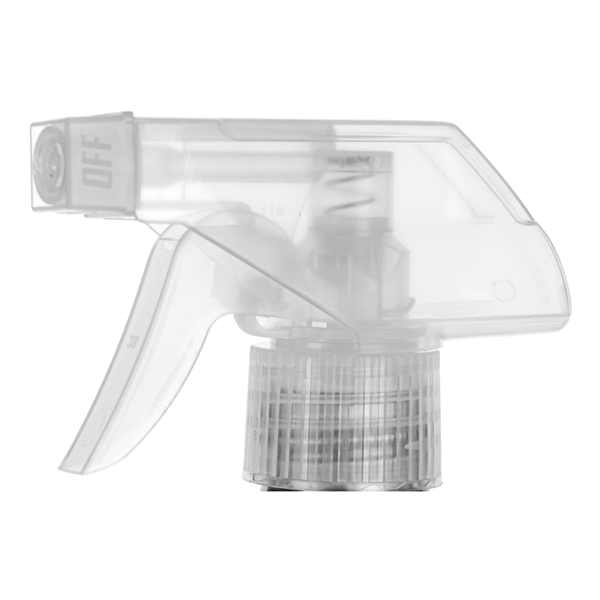 28-410 NATURAL RIB SIDE PP  TRIGGER SPRAYER 0.75ML OUTPUT 11.8" DIP TUBE LENGTH