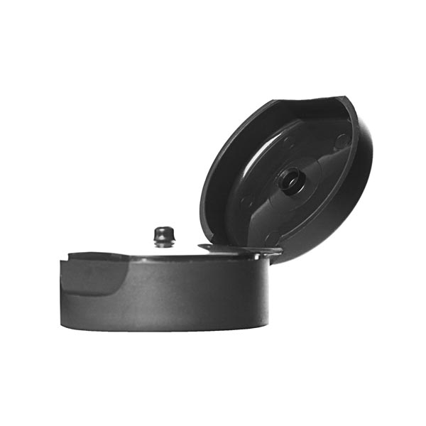 22-400 BLACK PP MATTE FROST PCR-BASED PURITY DISPENSING FLIP TOP CLOSURE WITH 3.2MM ORIFICE