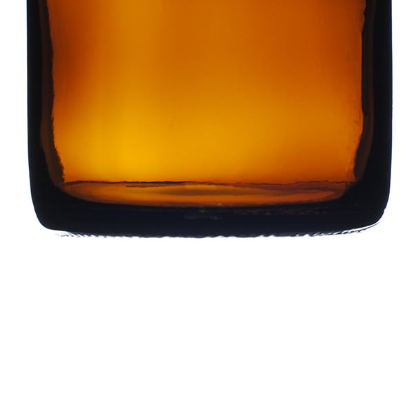 16OZ AMBER GLASS  BOSTON ROUND 28-400-detail image