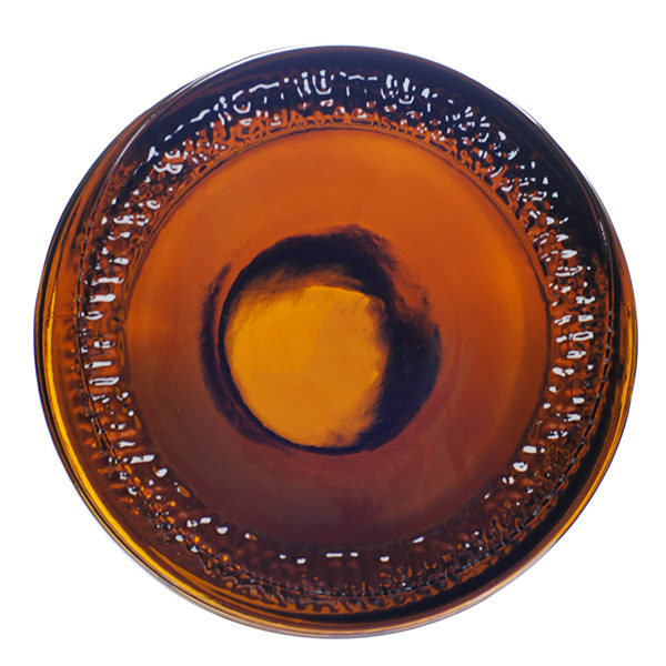 16OZ AMBER GLASS  BOSTON ROUND 28-400-detail image