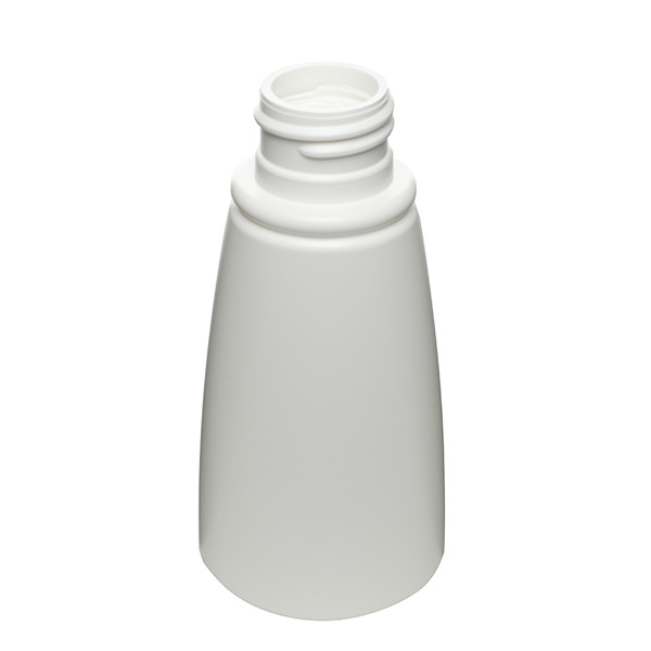 2.5OZ WHITE HDPE SLOPED OVAL  WITH 24-410 NECK FINISH