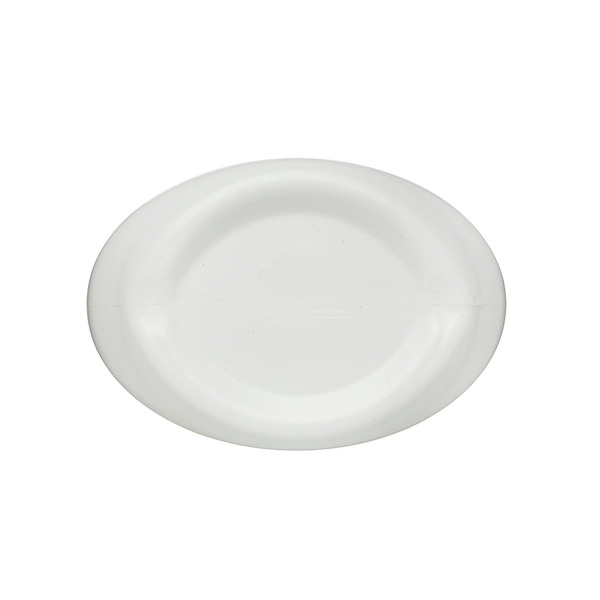 2.5OZ WHITE HDPE SLOPED OVAL  WITH 24-410 NECK FINISH-detail image