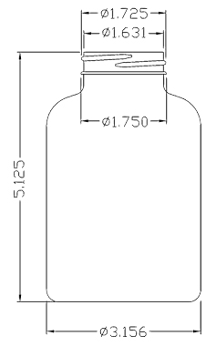 500CC WHITE PACKER ROUND PET PLASTIC BOTTLE - 45 400 NECK