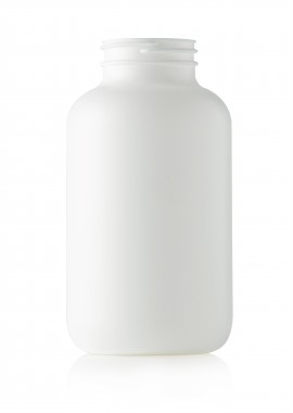 750CC WHITE PACKER ROUND HDPE PLASTIC BOTTLE - 53 400 NECK