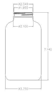 950CC WHITE PACKER ROUND HDPE PLASTIC BOTTLE - 53 400 NECK-detail image