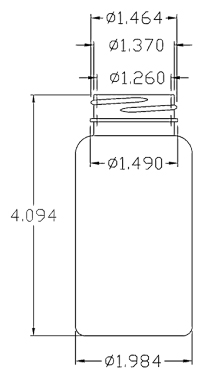150CC WHITE PACKER ROUND PET PLASTIC BOTTLE - 38 400 NECK