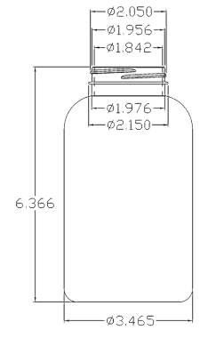 750CC WHITE PACKER ROUND PET PLASTIC BOTTLE - 53 400 NECK-detail image