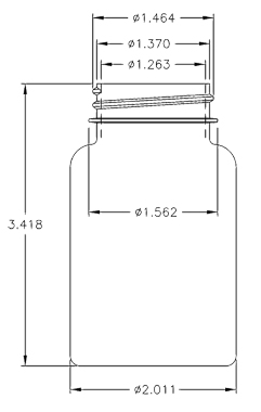 120cc White HDPE Plastic Packe Bottle (38-400) - Aaon Packaging