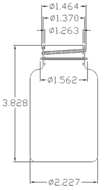 175CC GREEN PACKER ROUND PET PLASTIC BOTTLE - 38 400 NECK-detail image