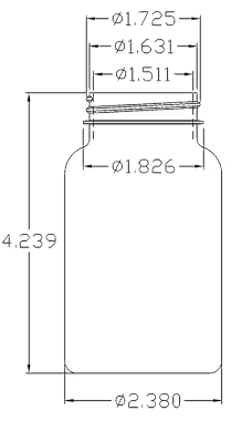 225CC GREEN PACKER ROUND PET PLASTIC BOTTLE - 45 400 NECK-detail image