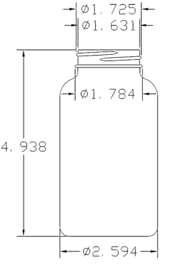 300CC WHITE PACKER ROUND HDPE PLASTIC BOTTLE - 45 400 NECK-detail image