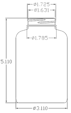 500CC WHITE PACKER ROUND HDPE PLASTIC BOTTLE - 45 400 NECK-detail image