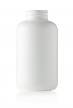 950CC WHITE PACKER ROUND HDPE PLASTIC BOTTLE - 53 400 NECK