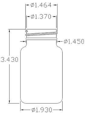 120CC WHITE PACKER ROUND HDPE PLASTIC BOTTLE - 38 400 NECK-detail image