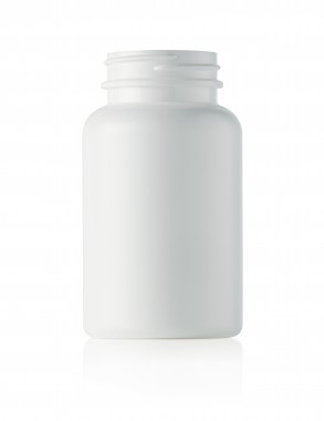 275CC WHITE PACKER ROUND HDPE PLASTIC BOTTLE - 45 400 NECK
