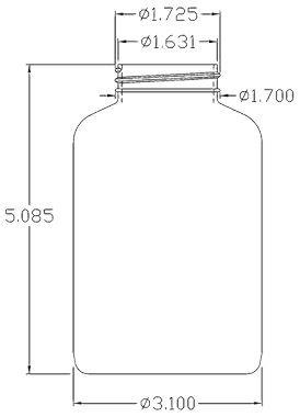 500CC WHITE PACKER ROUND HDPE PLASTIC BOTTLE - 45 400 NECK-detail image