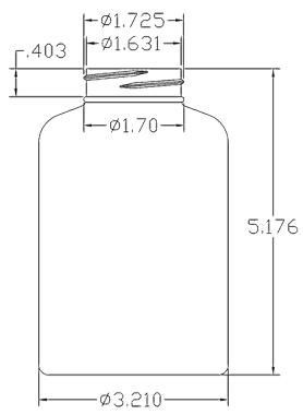 550CC WHITE PACKER ROUND HDPE PLASTIC BOTTLE - 45 400 NECK-detail image