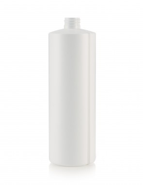 946.35CC NATURAL CYLINDER ROUND HDPE PLASTIC BOTTLE - 28 410 NECK