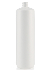 946.35CC NATURAL SHORT CYLINDER ROUND HDPE PLASTIC BOTTLE - 28 410 NECK