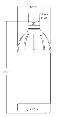 473CC CLEAR CONDIMENT ROUND PET PLASTIC BOTTLE - 28 400 NECK-detail image