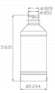 8OZ AMBER MODERN ROUND PET PLASTIC BOTTLE - 24 400 NECK-detail image