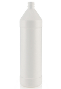 946.35CC NATURAL MODERN ROUND HDPE PLASTIC BOTTLE - 28 410 NECK