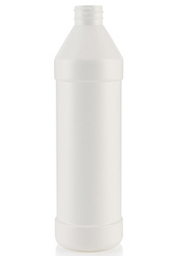 946.35CC NATURAL MODERN ROUND HDPE PLASTIC BOTTLE - 38 400 NECK