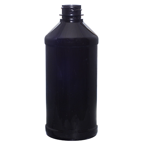 16OZ AMBER PET MODERN ROUND - 28-400 NECK-detail image