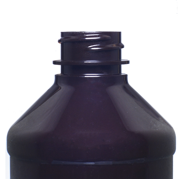16OZ AMBER PET MODERN ROUND - 28-400 NECK-detail image